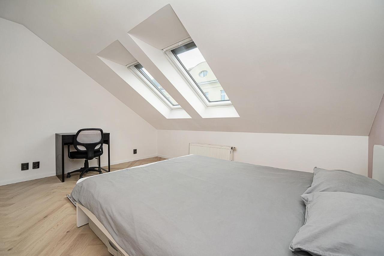 Big 4-Bedroom Flat, Terrace With Great Vitkov View Praha Eksteriør bilde